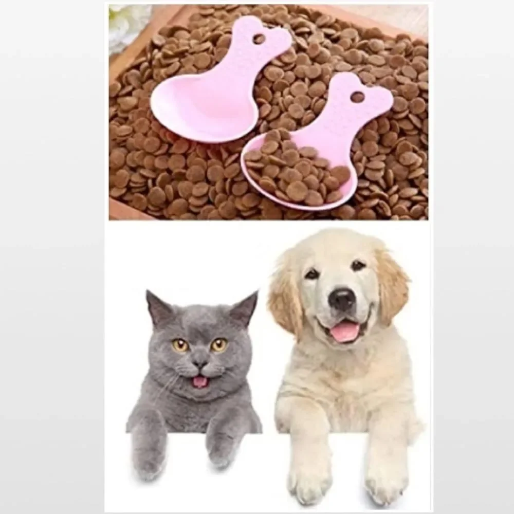 New Without Tags 6 Pink Pet Food Scooper Spoons